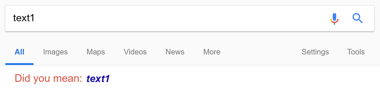Did you mean?